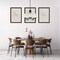 Designers Fountain Malone 5 Light Transitional Matte Black with Frosted Glass Shades Chandelier For Dining Rooms D267M-5CH-MB - alternate 2